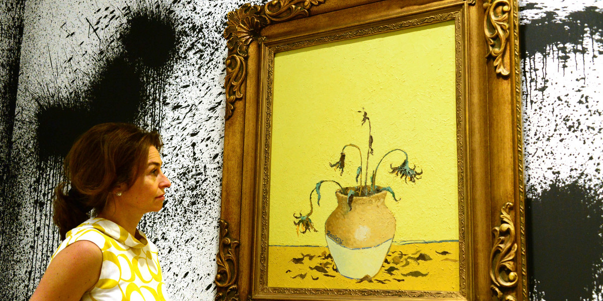 Banksy pobije swój rekord? Mało znane dzieło artysty trafi na licytację. 
