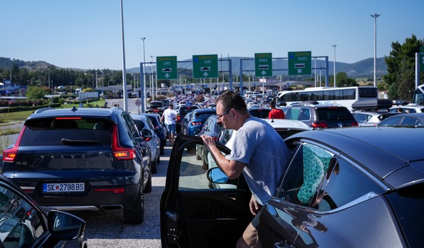 Đevđelija, Severna Makedonija, gužve na granici, granični prelaz