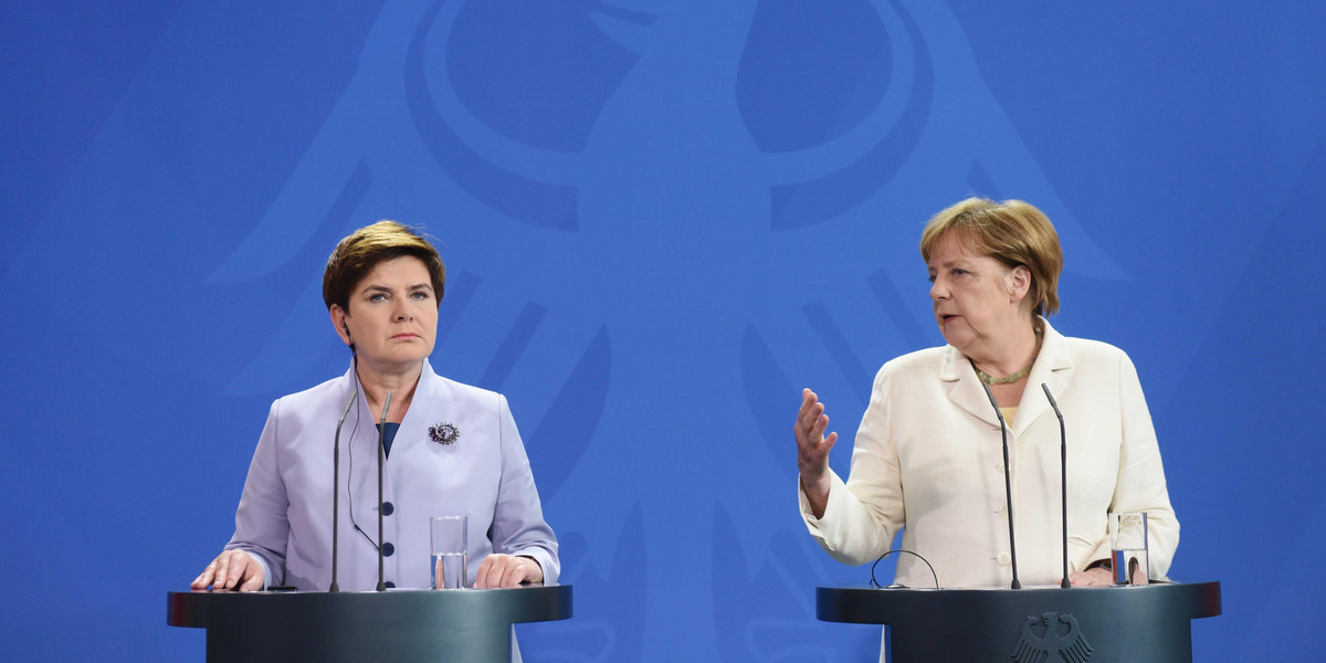 Merkel o spotkaniu z Szydło: "dobry dzień dla wzajemnych relacji"