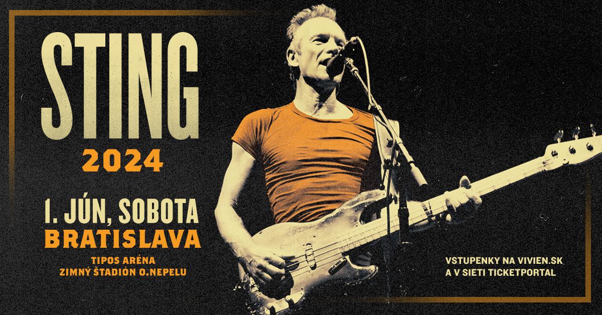 Sting vystúpi na Slovensku!