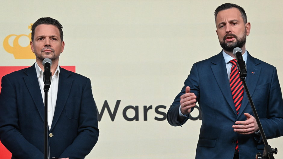 Prezydent Warszawy Rafał Trzaskowski i minister obrony narodowej Władysław Kosiniak-Kamysz