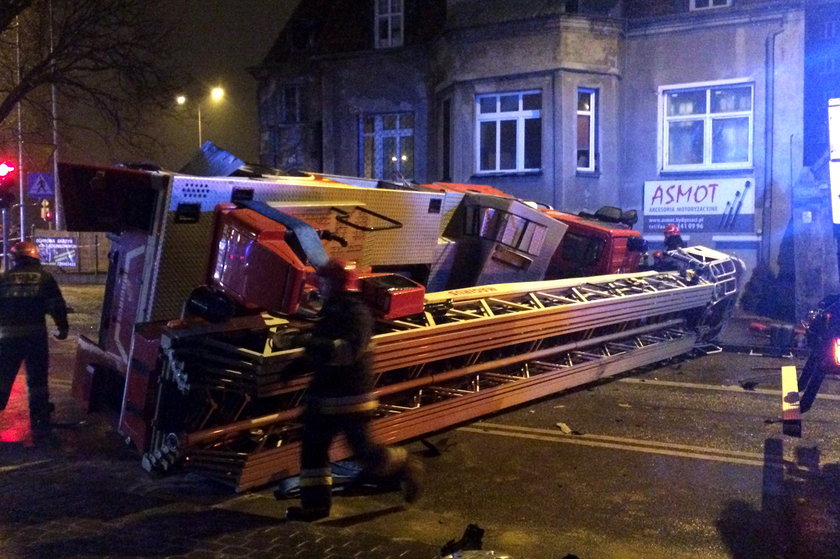 Wypadek strażaków w Bydgoszczy