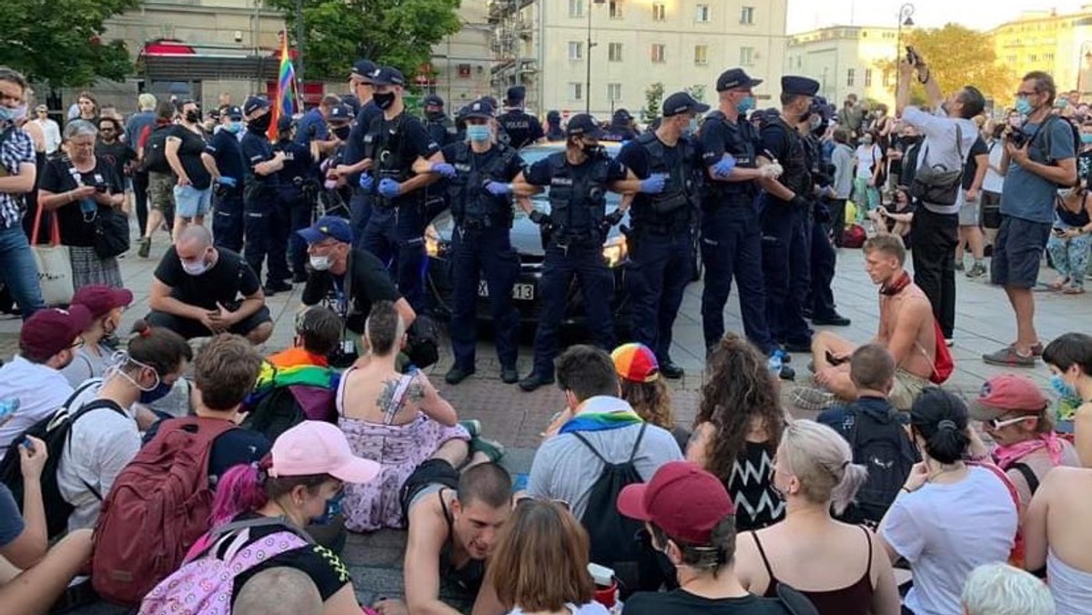 Protest w obronie aktywistki Margot, 7 sierpnia 2020 roku