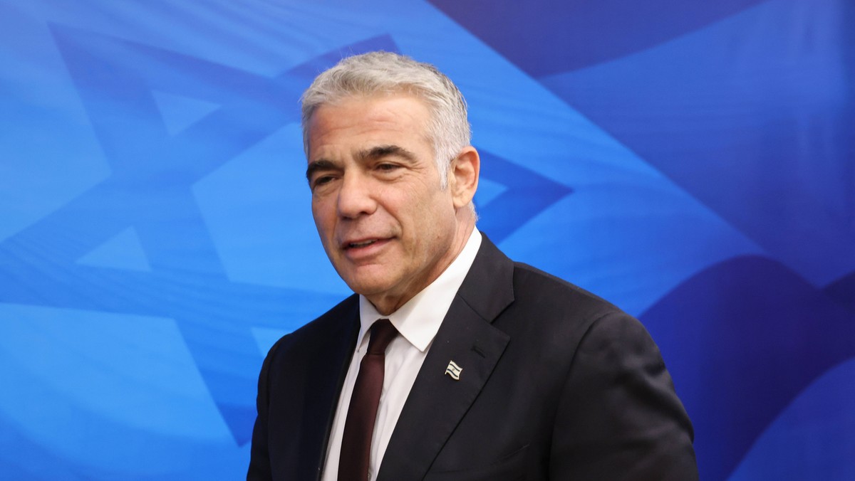 Szef izraelskiego MSZ Yair Lapid.