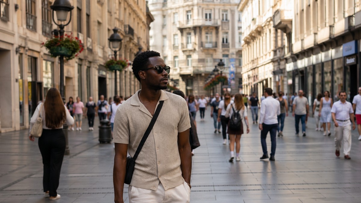 Stranac u Beogradu - ilustracija