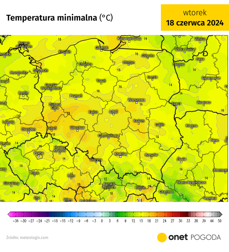 Zapowiada się ciepła noc