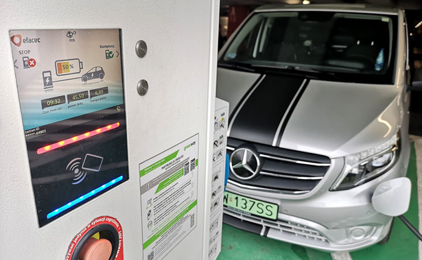 Mercedes eVito 2.0 na stacji GreenWay