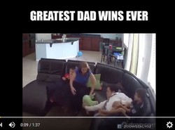 Tatusiowie z refleksem ratują swoje pociechy [WIDEO]