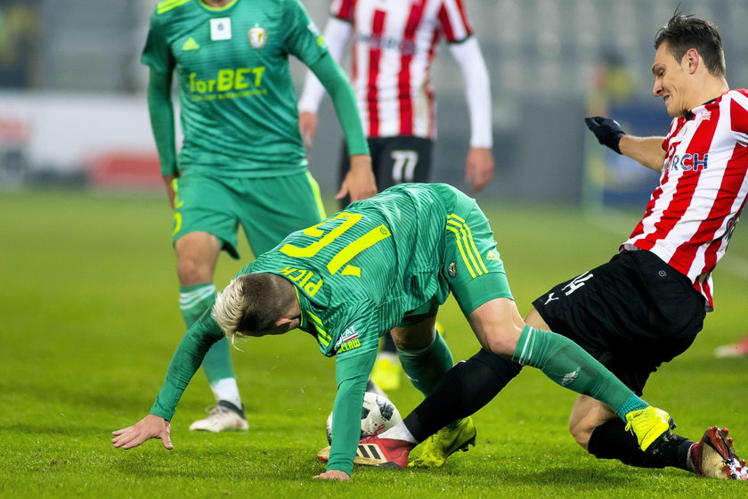 Pilka nozna. Ekstraklasa. Cracovia Krakow - Slask Wroclaw. 24.11.2018