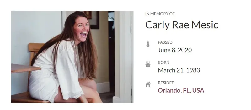 In memory of Carly Mesic / everloved.com