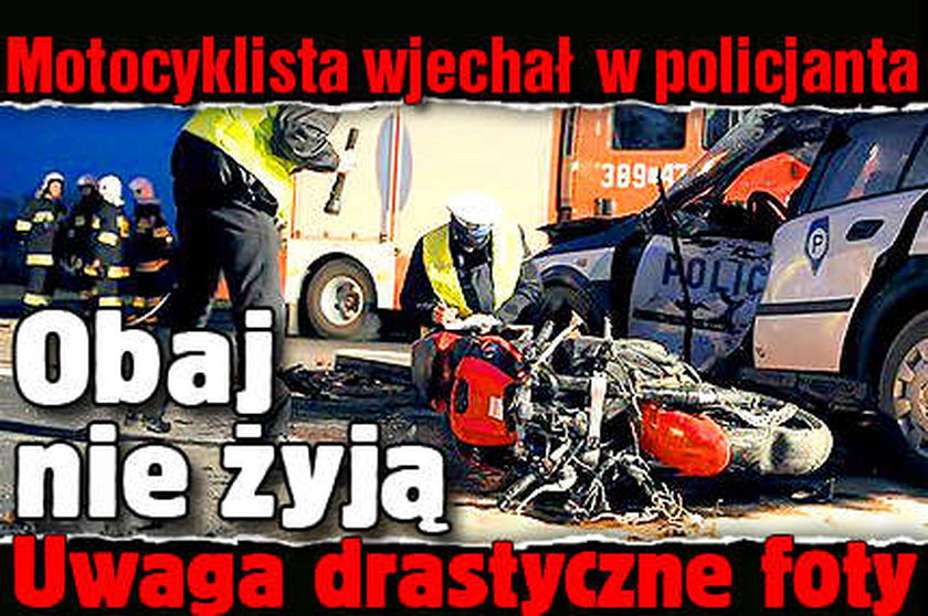 Motocyklista wjechał w policjanta. Obaj nie żyją. NOWE FAKTY