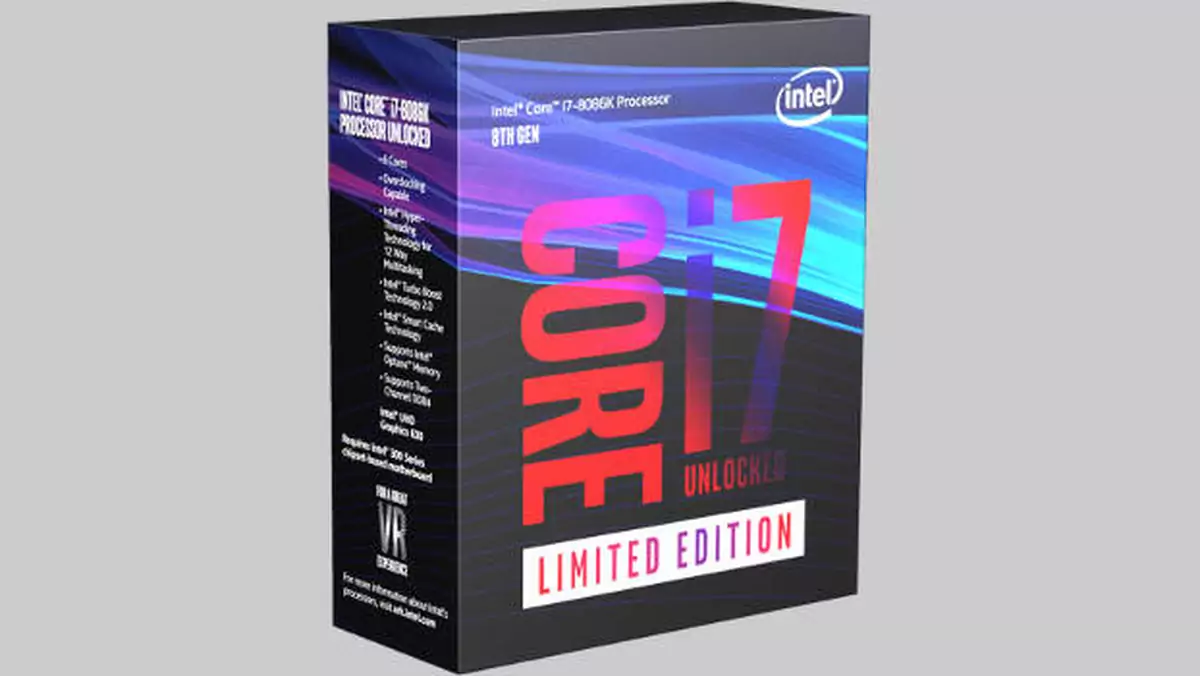 Intel Core i7-8086K w sprzedaży. Jest i cena