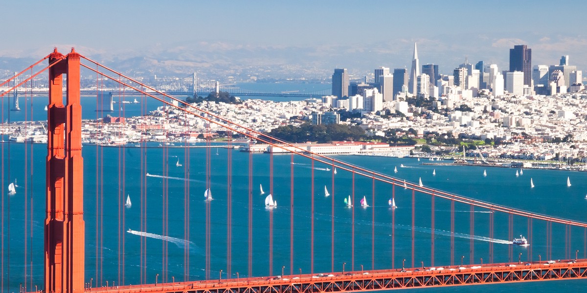 Golden Gate Bridge in San Francisco.