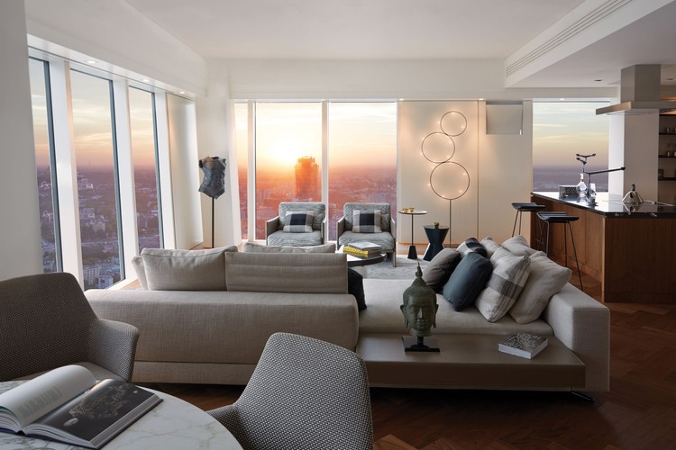 Złota 44 - wnętrze apartamentu pokazowego