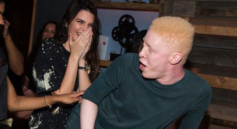 Kendall gets a lapdance from model Shaun Ross in L.A