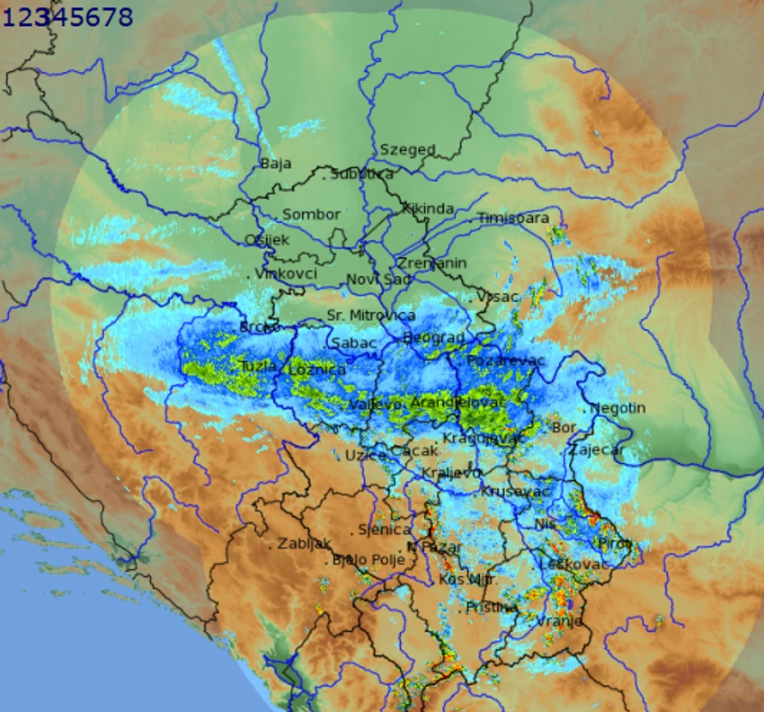 Radarska slika RHMZ