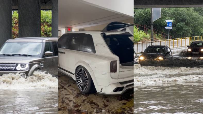 Samochody za miliony zalane w Miami