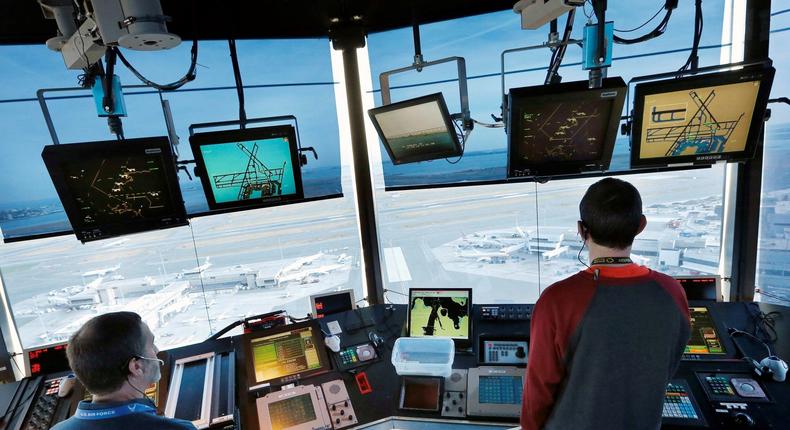 Becoming an air traffic controller is a long and difficult process, and the job is equally stressful. But it comes with good pay.Michael Dwyer/AP