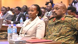 Gen Muhoozi Kainerugaba and wife, Charlotte