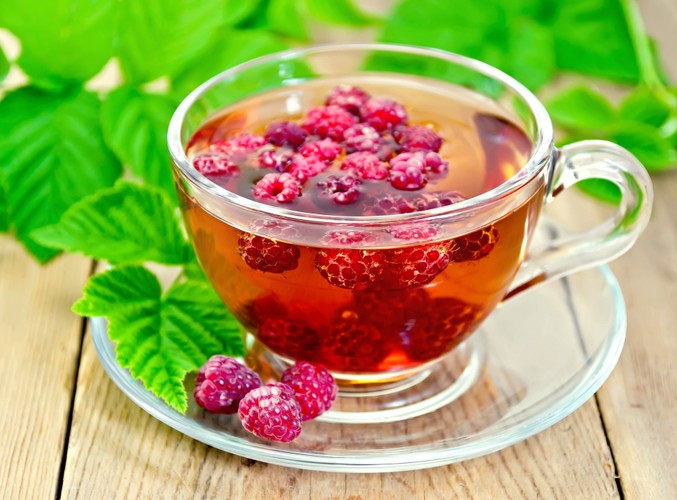 7. Herbata z liści malin