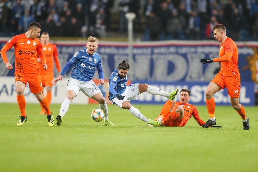 Ekstraklasa , pilka nozna , Lech Poznan - Zaglebie Lubin Polish Football Extraleague 