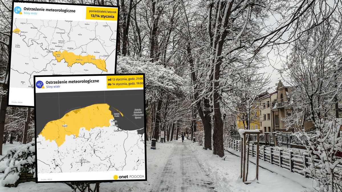 IMGW ostrzega przed siarczystym mrozem w Polsce. Temperatury mogą spaść do -17°C [Źródło: Onet]