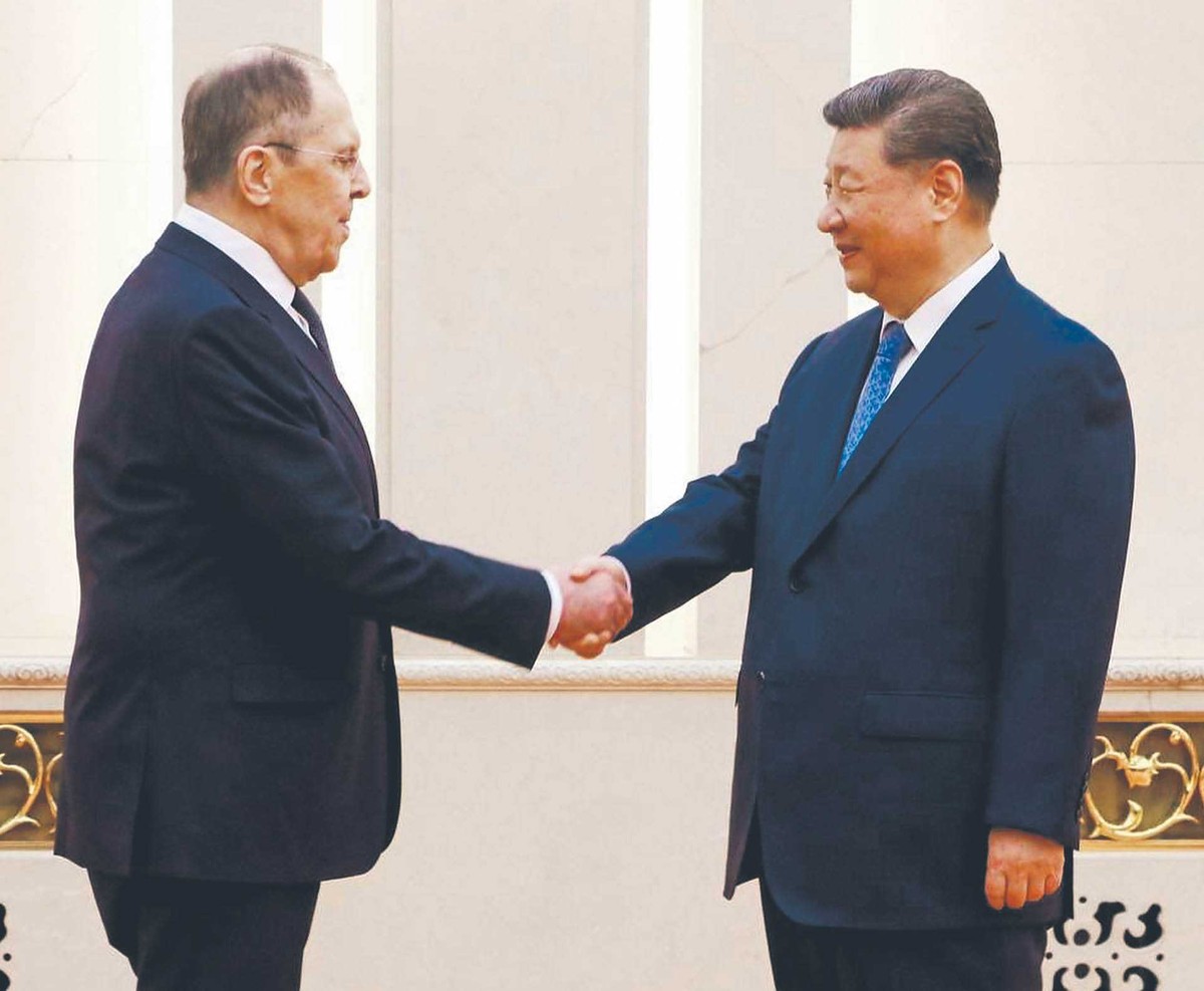 Spotkanie Siergieja Ławrowa z Xi Jinpingiem. Pekin, 15 lipca 2025 r.