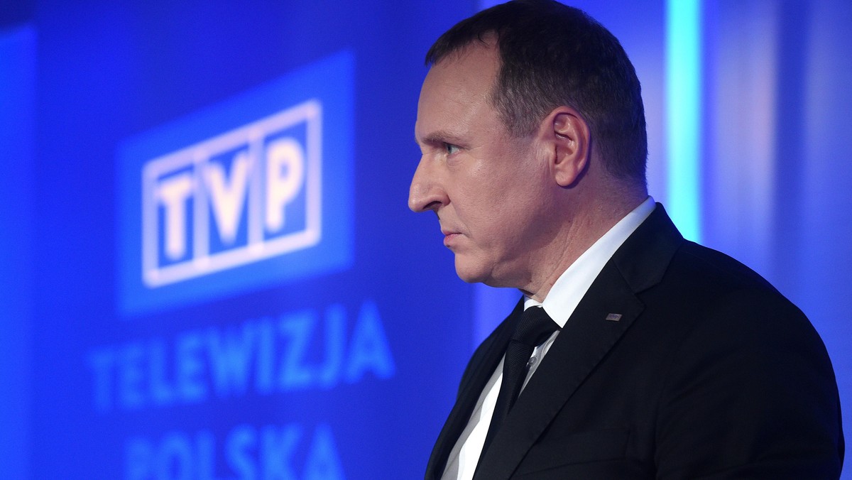 Konferencja prasowa prezesa TVP Jacka Kurskiego podsumowujaca ubiegly rok