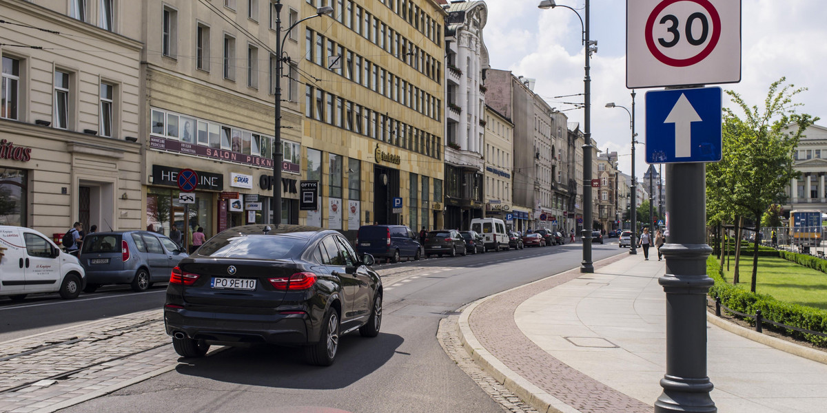 Strefa 30 obejmie Św. Marcin i okolice placu Wolności