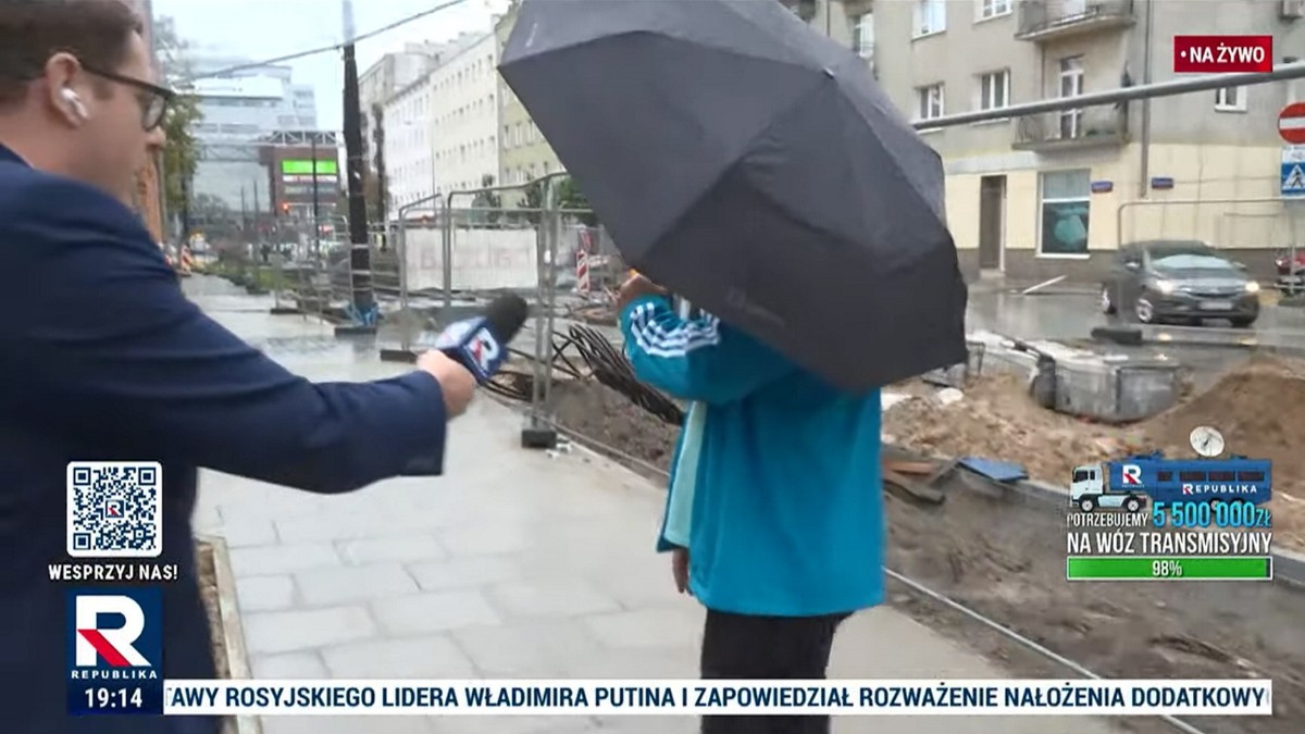 Tak przechodzień zareagował na pracownika TV Republika. "Kłamiesz i ściemniasz"