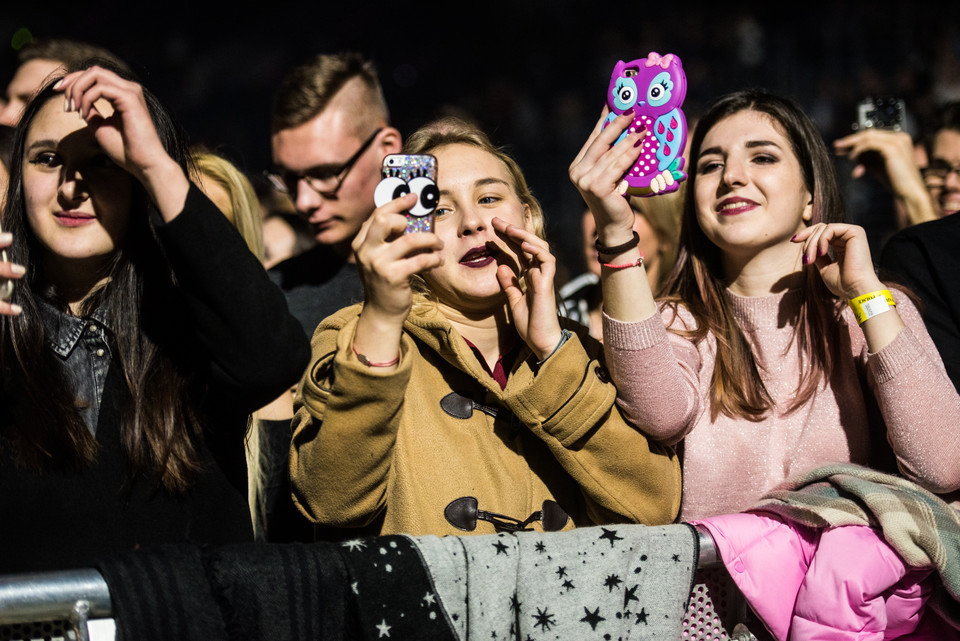 Publiczność na koncercie Davida Guetty w Tauron Arena Kraków