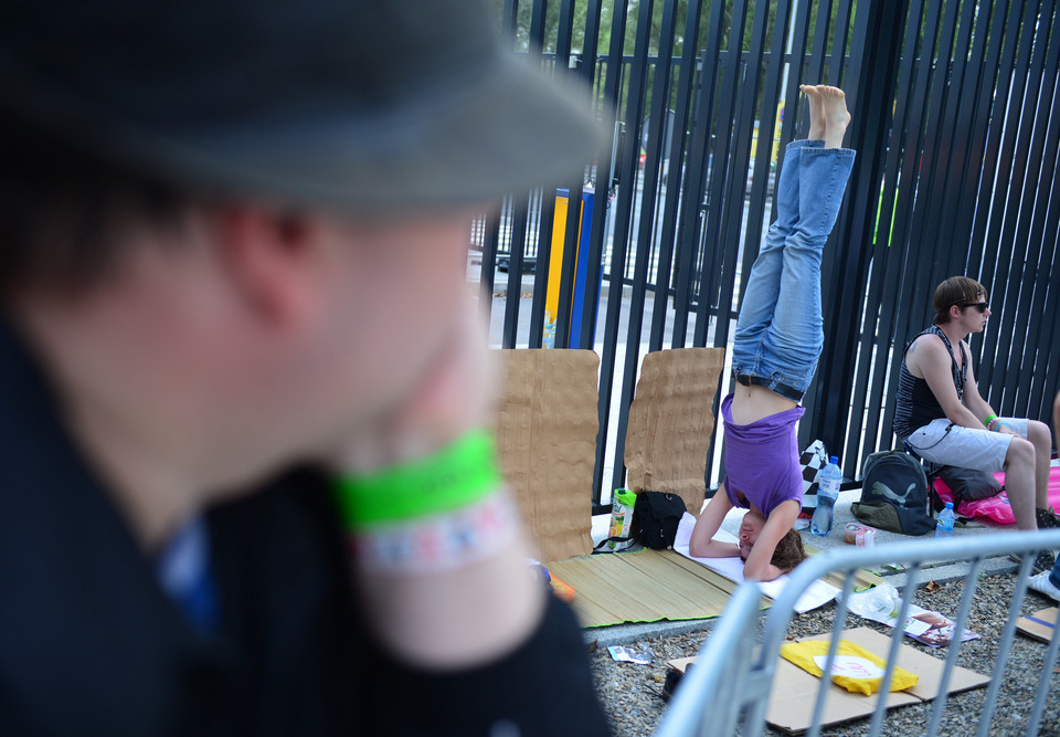 Przed koncertem Madonny na Stadionie Narodowym w Warszawie (fot. PAP/Jacek Turczyk)