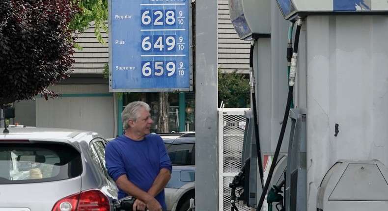 Gas prices are at their highest on record, exceeding $6 in California.