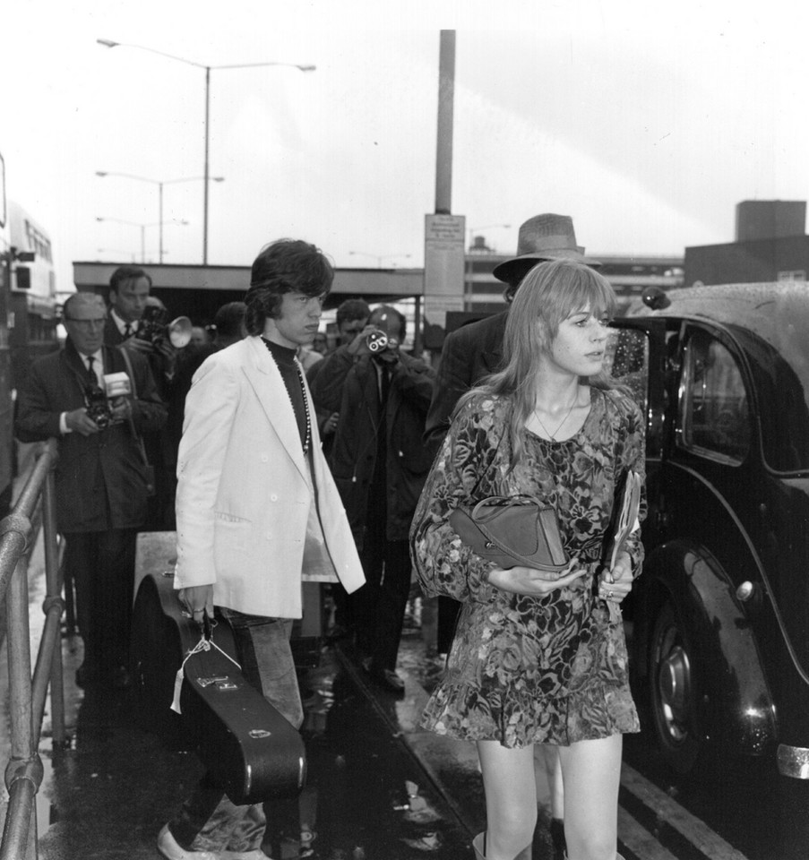 Mick Jagger i Marianne Faithfull (fot. Getty Images)