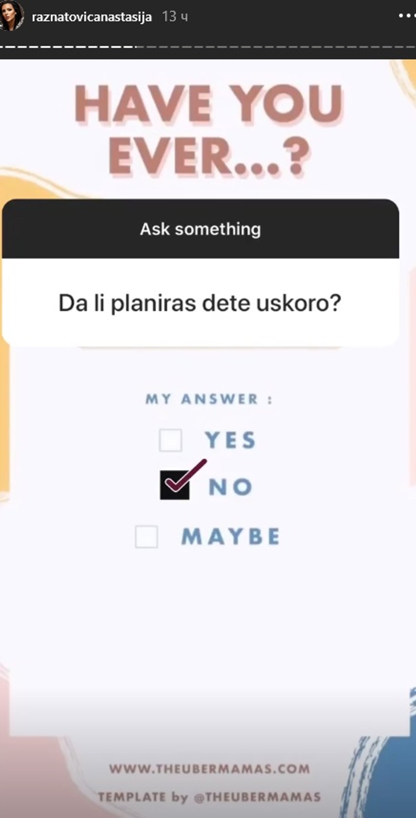 Anastasija Ražnatović odgovara na pitanja