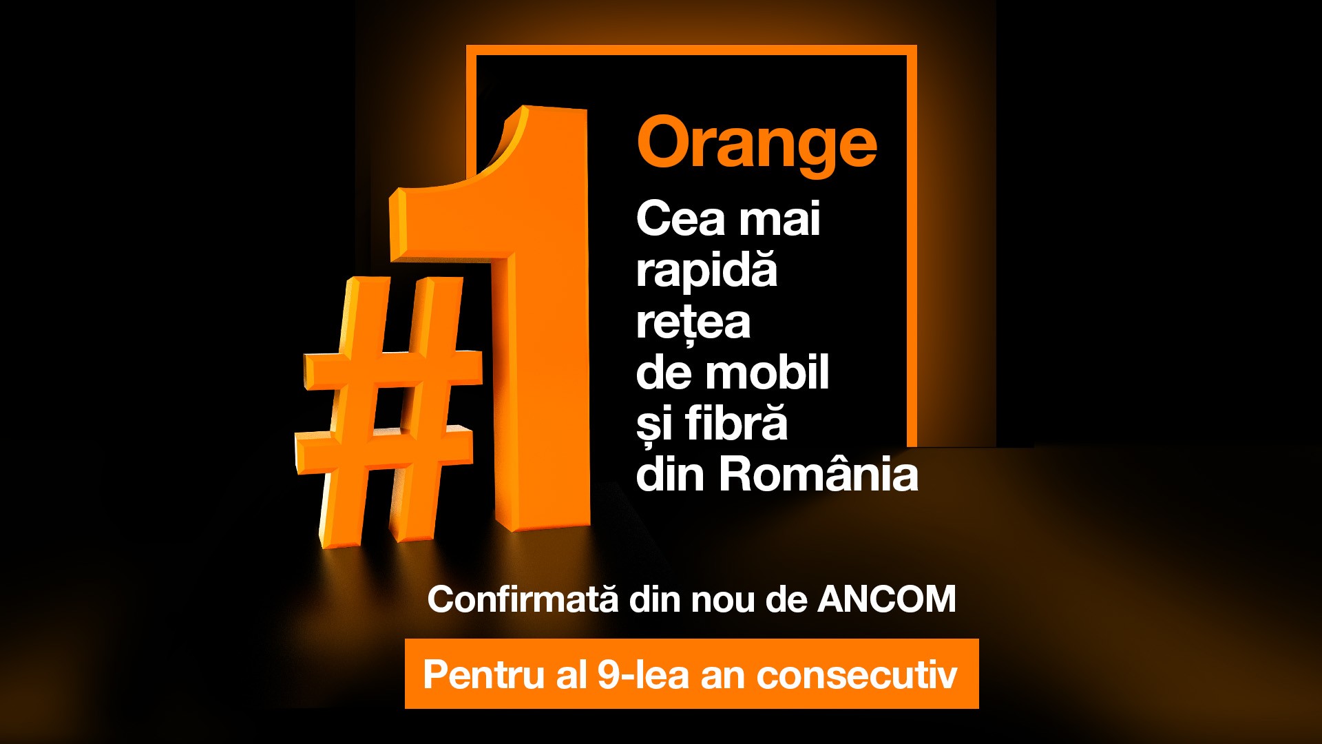 Pentru al nouălea an consecutiv, Orange este cea mai rapidă rețea din România