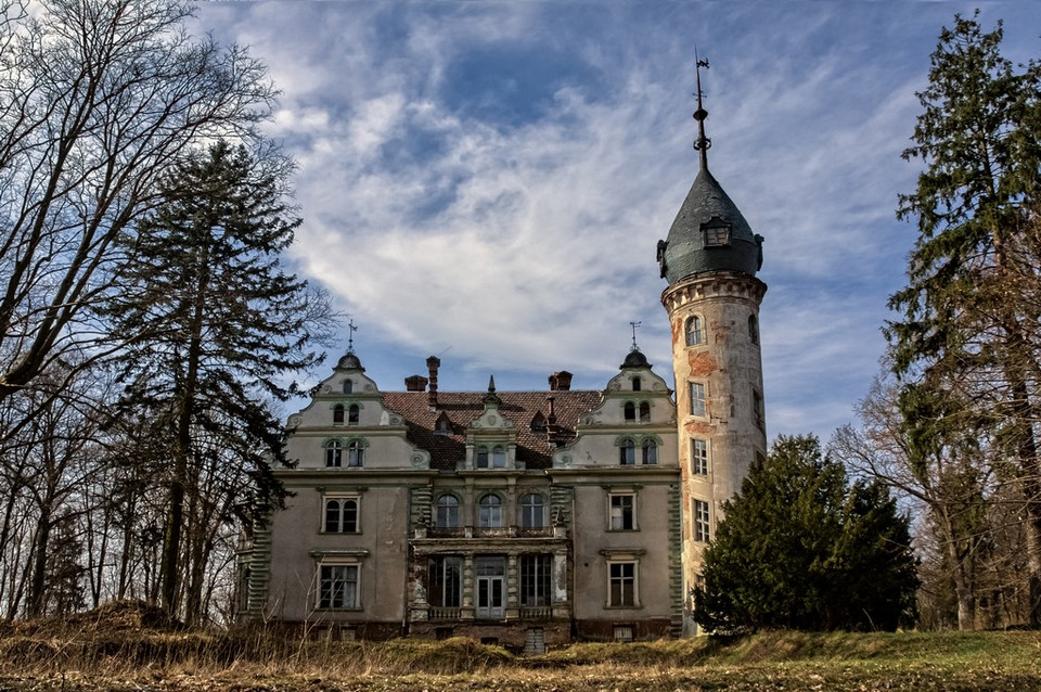 Opuszczony pałac w Kruszewie