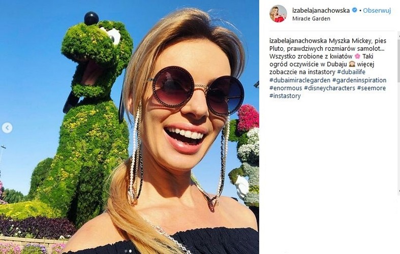 Izabela Janachowska w Dubaju