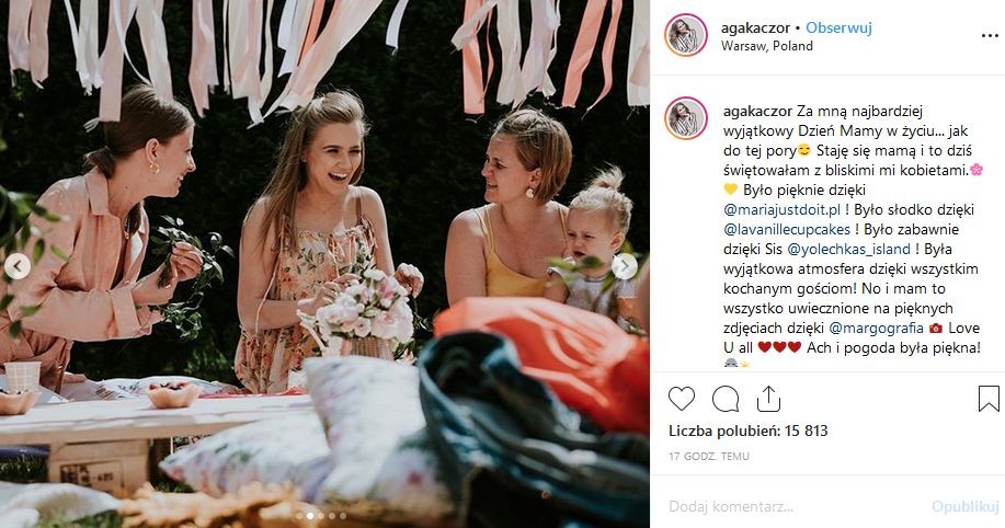 baby shower Agnieszki Kaczorowskiej