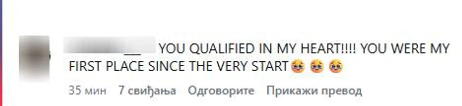 Fanovi Tamare Živković razočarani