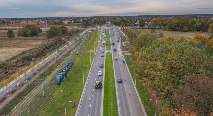 Przebudowana ulica Kosmonautów