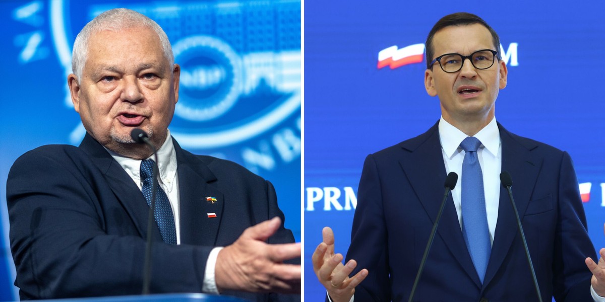 Mateusz Morawiecki i Adam Glapiński