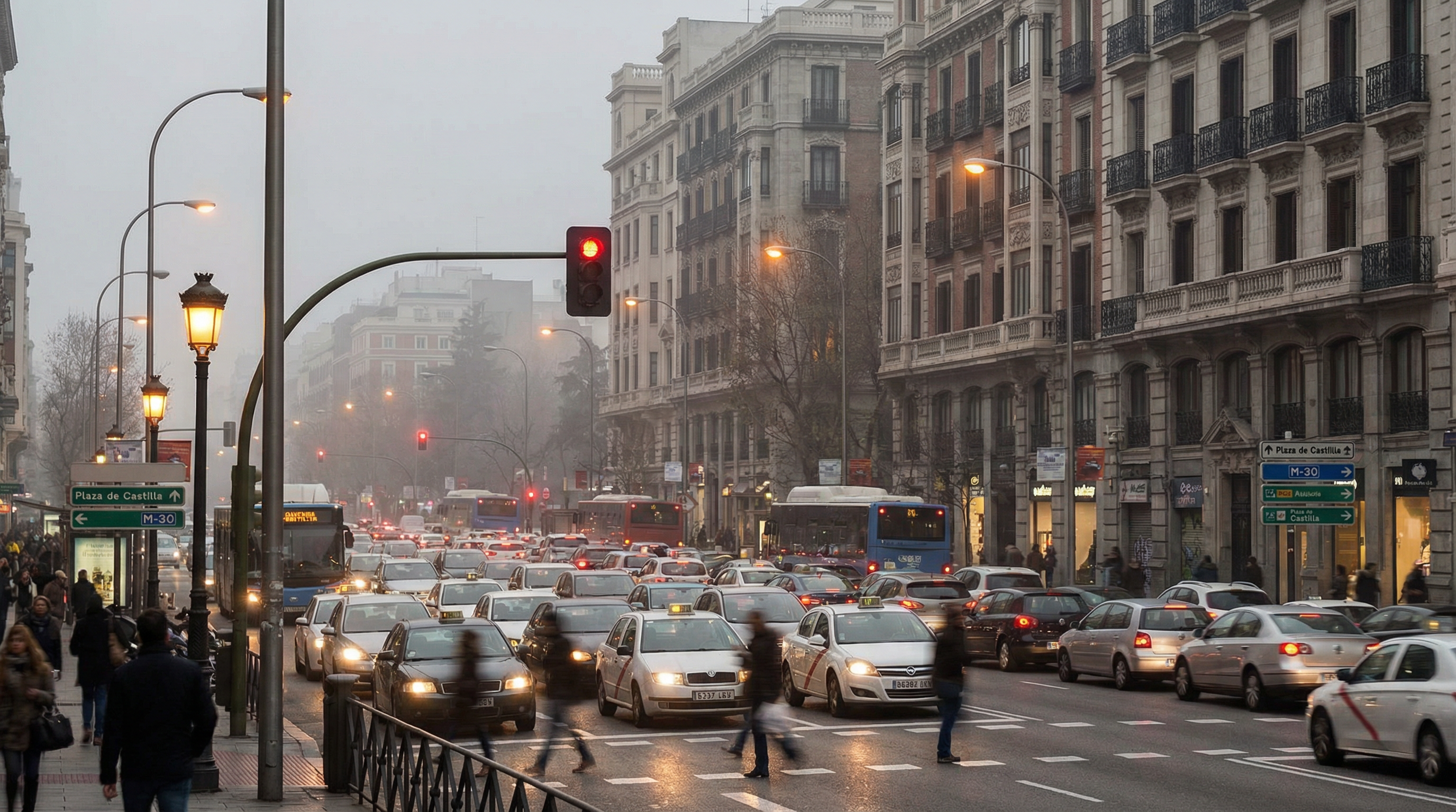 Todas las grandes ciudades de España superan el límite de contaminación de 2030