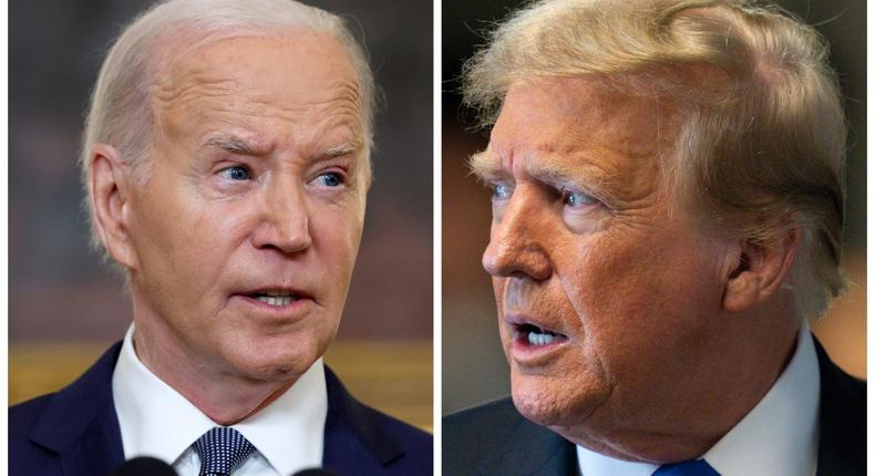 Joe Biden (left) and Donald Trump (right).Chip Somodevilla, Steven Hirsch-Pool/Getty Images