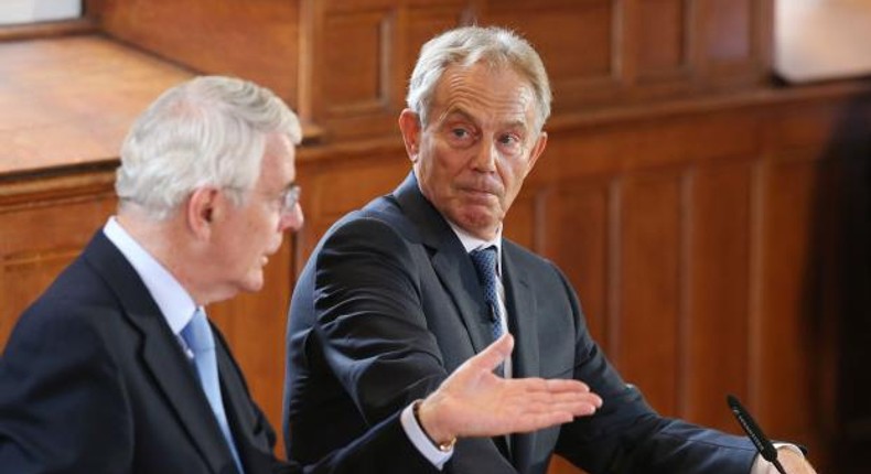 Former PMs Blair and Major warn leaving EU would threaten UK unity