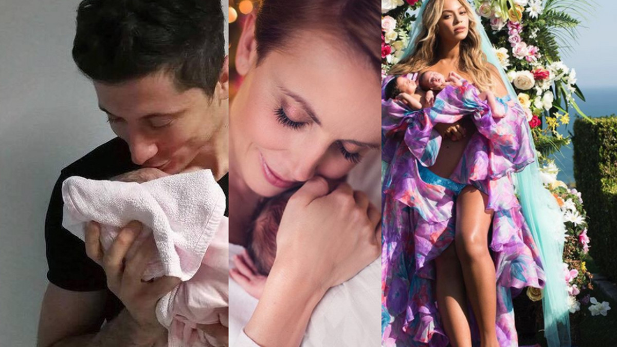 Robert Lewandowski, Katarzyna Zielińska i Beyonce powitali na świecie dzieci w 2017 roku