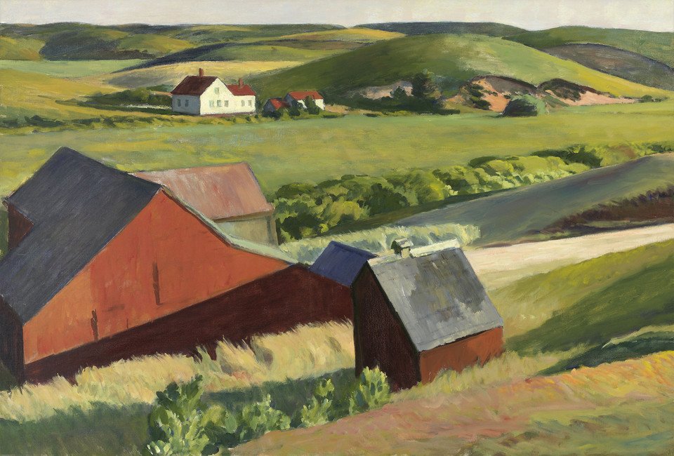 Edward Hopper, "Cobb's Barns, South Truro" (1930-33)