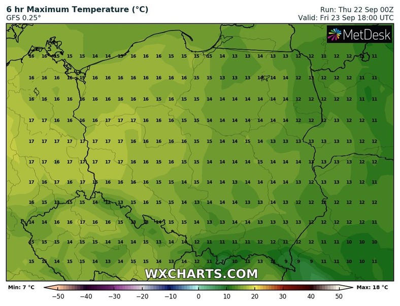 Temperatura nadal będzie miała problemy z przekroczeniem 17 st. C