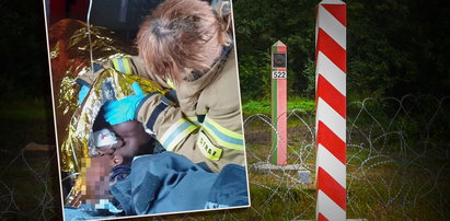 Dramatyczna akcja na granicy. 17-latka z Konga umierała na bagnach. Tak uratowali jej życie