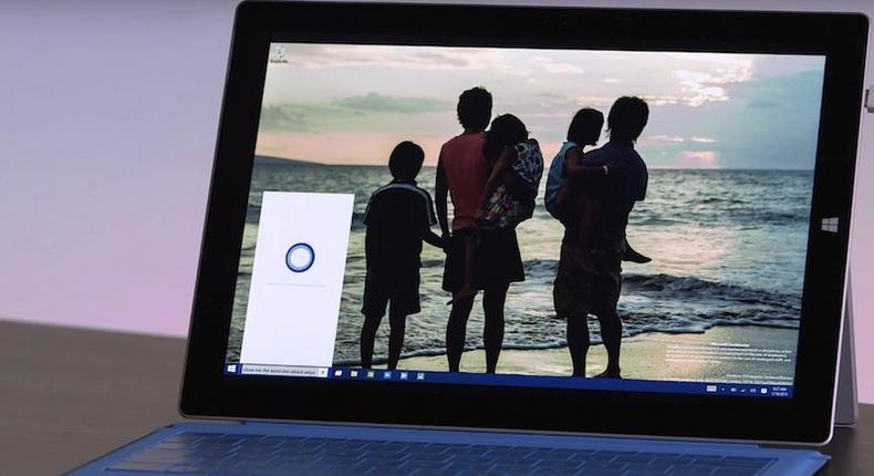 Cortana on Windows 10